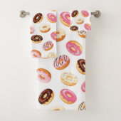 Zoet donut patroon bad handdoek (Insitu)