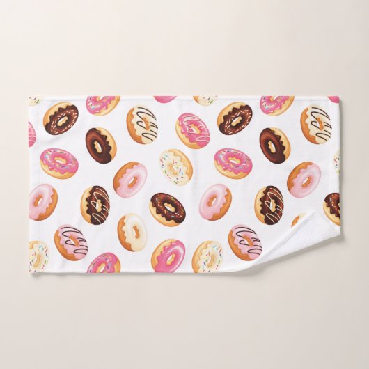 Zoet donut patroon bad handdoek (Handdoek)