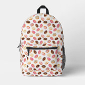Zoet donut patroon bedrukte rugzak (Voorkant)