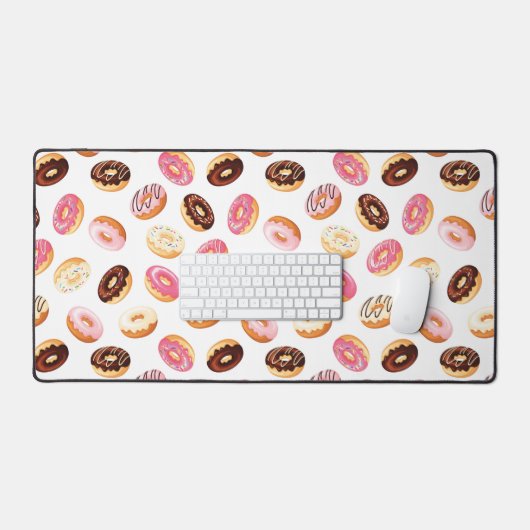 Zoet donut patroon bureaumat (Keyboard & Muis)