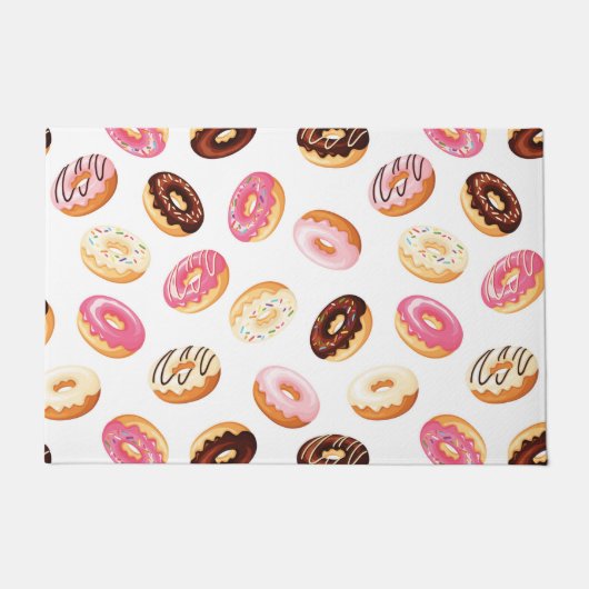 Zoet donut patroon deurmat (Voorkant)