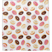 Zoet donut patroon douchegordijn (Voorkant)