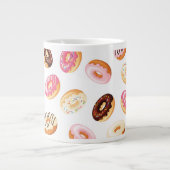 Zoet donut patroon grote koffiekop (Voorkant)