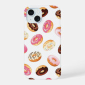 Zoet donut patroon iPhone 15 case (Achterkant)