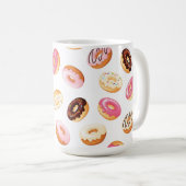 Zoet donut patroon koffiemok (Voorkant rechts)