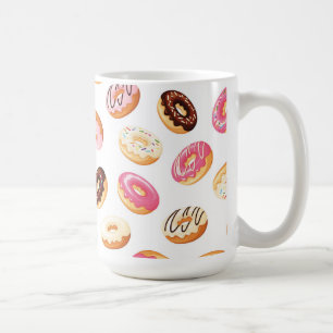 Zoet donut patroon koffiemok