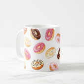 Zoet donut patroon koffiemok (Voorkant links)