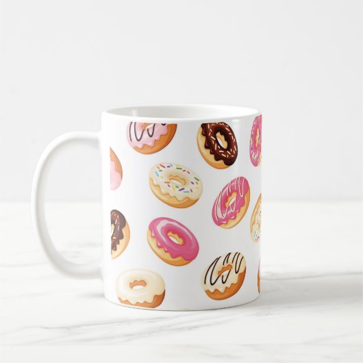 Zoet donut patroon koffiemok (Links)