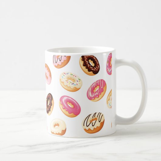 Zoet donut patroon koffiemok (Rechts)