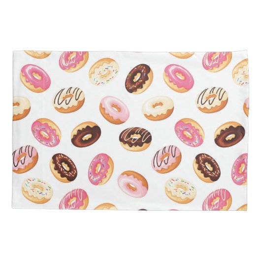 Zoet donut patroon kussensloop (Achterkant-Links)