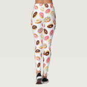 Zoet donut patroon leggings (Achterkant)