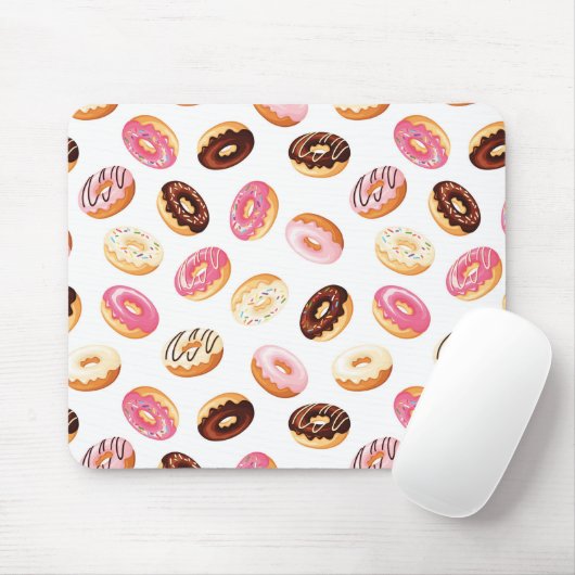 Zoet donut patroon muismat (Met muis)