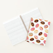 Zoet donut patroon notitieboek (Binnen)