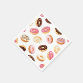 Zoet donut patroon servet (Hoek)