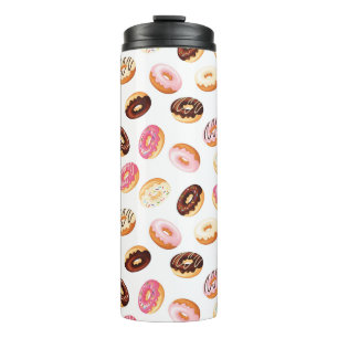 Zoet donut patroon thermosbeker