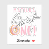 Zoet een 1e verjaardag sticker (Vel)