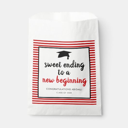 Zoet eindigt op een nieuw beginnerveur B van Afstu Bedankzakje (Voorkant)