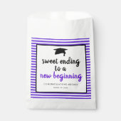Zoet eindigt op een Paars van het nieuwe beginnend Bedankzakje (Voorkant)