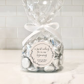 Zoet eindigt op New Beginning Elegant Botanical Ronde Sticker