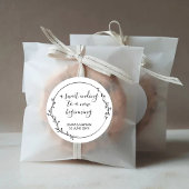 Zoet eindigt op New Beginning Elegant Botanical Ronde Sticker