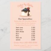 Zoet & Elegant Aangepast Dessertmenu Flyer (Voorkant)