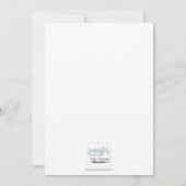 Zoet En Aardig Meesje Patroon Ontwerp Feestdagenkaart (Achterkant)