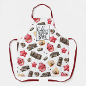 zoet en behandeld | Cute Bakers Gonna Bake Schort (Voorkant)
