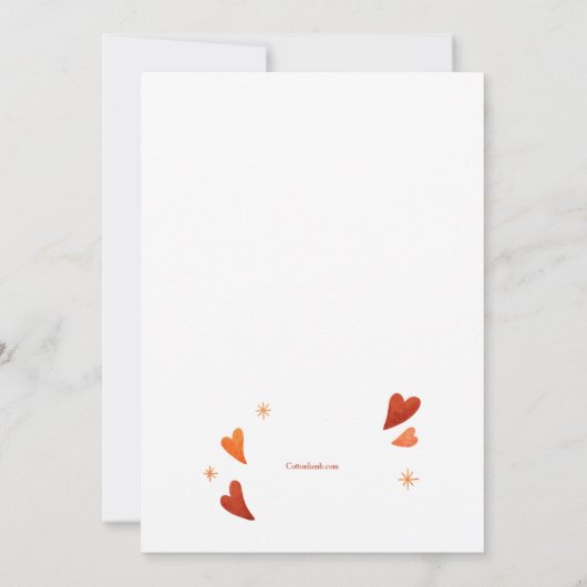 zoet en behandeld kaart (Achterkant)