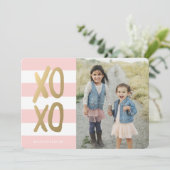 Zoet en chic | Fotokaart Valentijnsdag Feestdagenkaart (Staand voorkant)