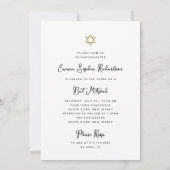 Zoet en eenvoudig | Foto Bat Mitzvah Kaart (Achterkant)