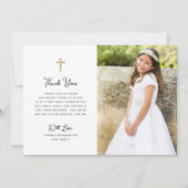 Zoet en eenvoudig | Foto Eerste Heilige Communie Bedankkaart (Voorkant)