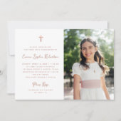 Zoet en eenvoudig | Foto Eerste Heilige Communie Kaart (Voorkant)