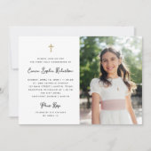 Zoet en eenvoudig | Foto Eerste Heilige Communie Kaart (Voorkant)