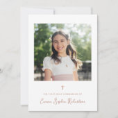 Zoet en eenvoudig | Foto Eerste Heilige Communie Kaart (Voorkant)