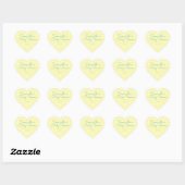 Zoet en eenvoudig genderneutraal Baby shower Hart Sticker (Vel)