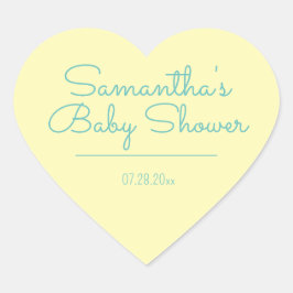 Zoet en eenvoudig genderneutraal Baby shower Hart Sticker