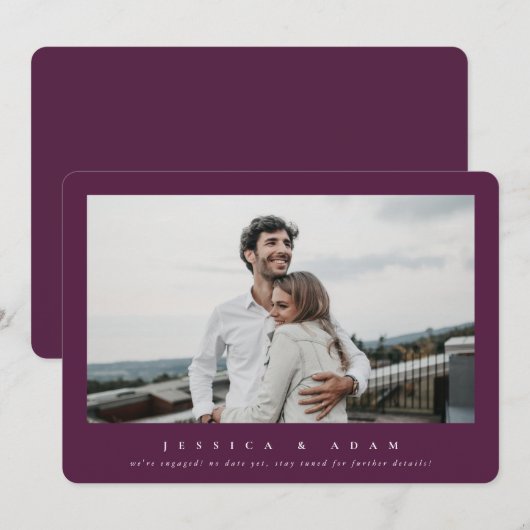 Zoet en eenvoudig, modern! Eén foto (Voorkant / Achterkant)