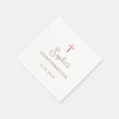 Zoet en eenvoudig | Roos Gold Cross-bevestiging Servet (Hoek)