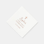 Zoet en eenvoudig | Roos Gold First Holy Communion Servet (Hoek)