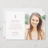 Zoet en eenvoudig | Roos Gold-fotobevestiging Bedankkaart (Voorkant)