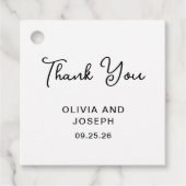 Zoet en grillig | Bruiloft dank u Bedankjes Labels (Voorkant)