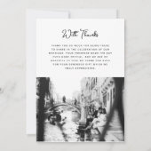 Zoet en grillig | Eenvoudige twee foto bruiloft Bedankkaart (Achterkant)