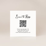 Zoet en grillig | RSVP met QR-code Informatiekaartje<br><div class="desc">Deze eenvoudige en stijlvolle, zwart-witte bruidsdetail invoegen kaarten zijn een eenvoudige manier voor uw gasten om RSVP naar uw evenement. U kunt uw eigen QR-code en uw trouwwebsite opnemen, zodat uw gasten een eenvoudige manier hebben om te reageren. Deze trouwbehuizingkaarten zijn voorzien van grillige, stijl scripttypografie voor een elegante, klassieke...</div>