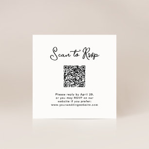 Zoet en grillig   RSVP met QR-code Informatiekaartje