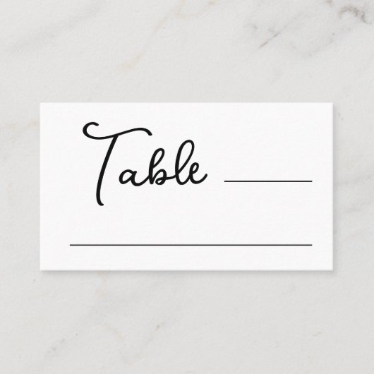 Zoet en grillig | Zwart-wit bruiloft Flat Plaatskaartje (Voorkant)