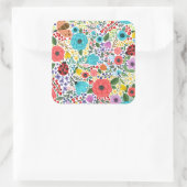 Zoet en kleurrijk Floral Ditsy Sticker Seal (Tas)