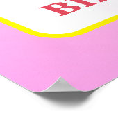 Zoet en Oh-zo speciale verjaardag donut Poster (Hoek)