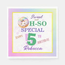 Zoet en Oh-zo speciale verjaardag donut Servet
