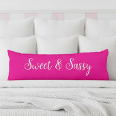 Zoet en Sassy Roze Lichaamskussen