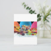 zoet en snoep briefkaart (Staand voorkant)